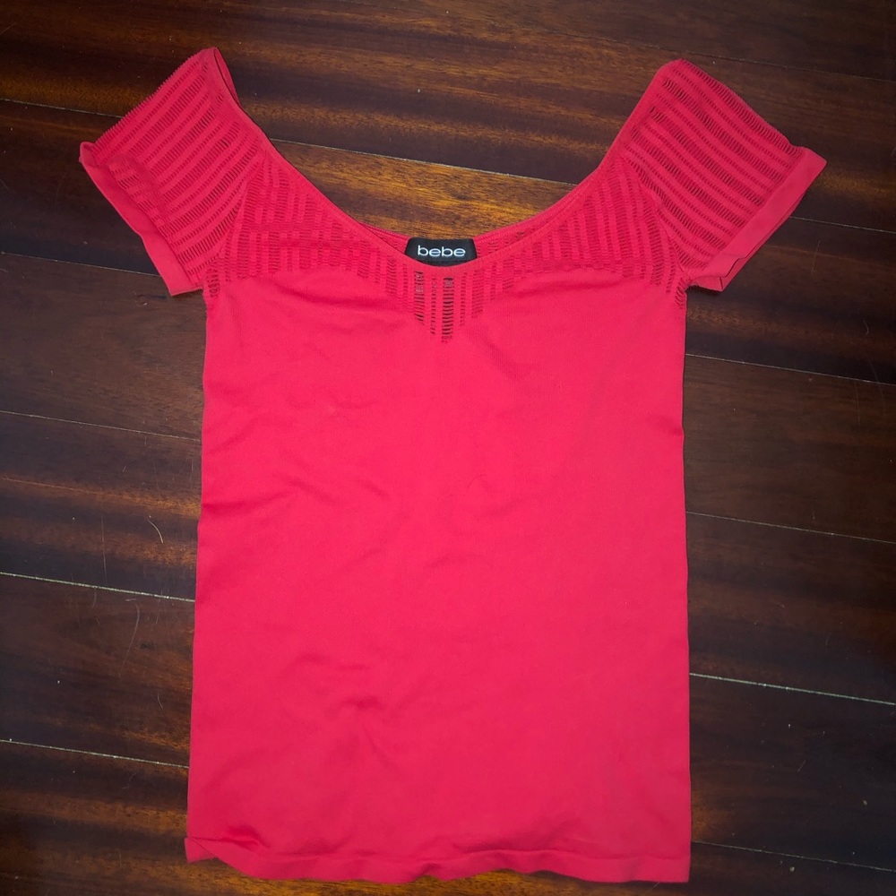 Red Bebe top